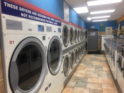 Inside Trendy Cleaners Laundromat
